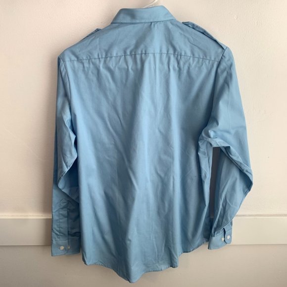 The Aviator By Van Heusen Light Blue Long Sleeve Dress Shirt NWT - Picture 3 of 7